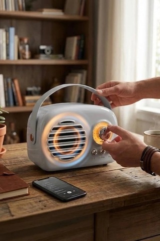 Özel Üretim Torima Bluetooth Hoparlör Kts-1682 Gri Radyo Hobi Seyyar