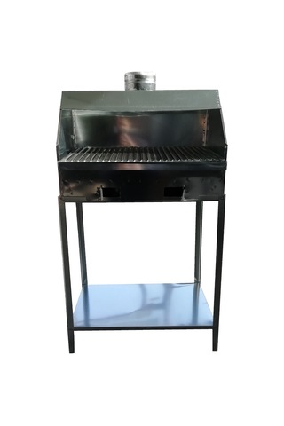 Davlumbazlı Sehpalı Kömürlü Mangal 60 x 33 CM
