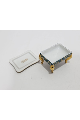 Limoges Aşık Temalı Mini Porselen Takı Kutusu