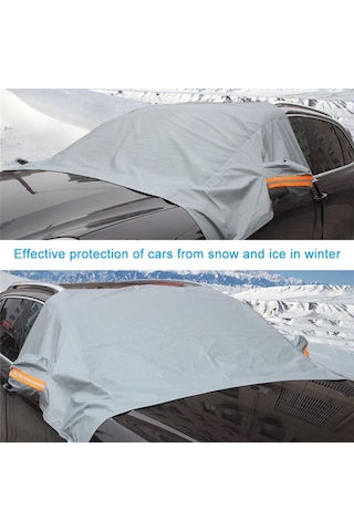 jmsstore Araç Ön Camı Kapağı Güneş Gölge Koruyucusu Anti-donma Kar Cam Kapağı
