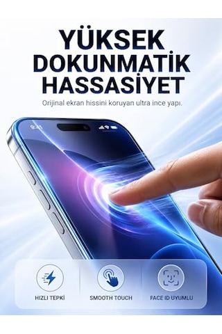 Pro Tempered Glass Cam Ekran 16 Pro İle Uyumlu Ekran - Şeffaf