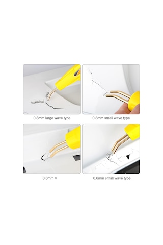 Springsun Araba Tampon Plastik Kaynak Makinesi İçin 0.8mm 100 Adet Dış Köşe Çivi Paslanmaz Çelik