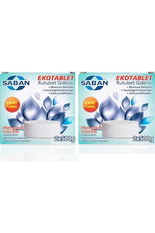 Nem Alıcı Rutubet Ve Küf Önleyici Yedek Tablet Yeşil Elma 2x500 2'li