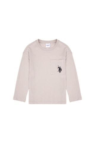U.S. Polo Assn. Erkek Çocuk Taş Bisiklet Yaka Sweatshirt 50314033-VR049