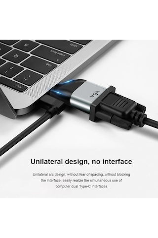 Lunatic 9348 Type C To Vga Kablo Ucu Mini Çevirici Dönüştürücü Adaptör