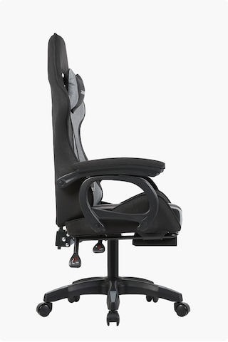 Fashcolle Dynamic Air Kumaş Gri-Siyah Masajlı Oyuncu Koltuğu