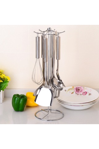 Fosenze Pratik Mutfak Organizer: Çok Amaçlı Kaşık Askısı, Paslanmaz Çelik Tencere Tutacağı, Yüksek Kapasiteli Mutfak Rafı Diğer