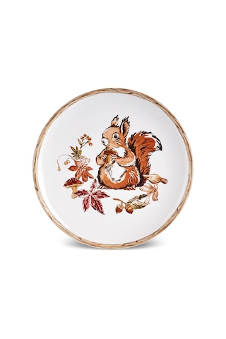 Karaca Cozy Sincap Pasta Tabağı 21 Cm Çok Renkli