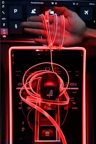 Araç Içi Kırmızı Neon Ledi Ip Led Torpido Ledi 2 Metre Neon Led