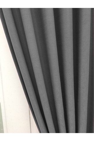 Evdepo Home Deniz Soft Pileli Fon Perde Gri