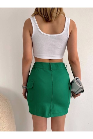 Körüklü Cep Etek Yeşil S24904 Yeşil