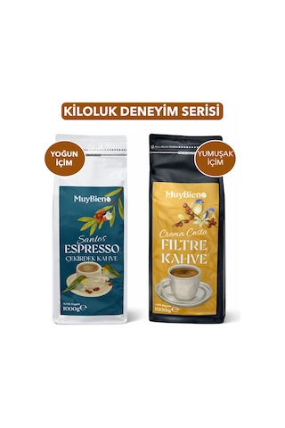 Kiloluk Çekirdek Kahve Deneyim Serisi 2in1 Çekirdek Kahve