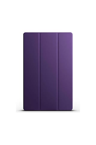 Galaxy Tab S9 Plus Uyumlu Zore Smart Cover Standlı 1-1 Kılıf-mor Tablet Kılıfı