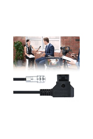 Moveevo Bmpcc 4k İçin D-tap'dan Güç Kablosu - V Mount/gold Mount Pil Uyumlu, 0.5m Uzunluk, Dayanıklı Ve Stabil Enerji Transferi