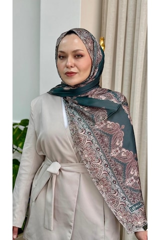 Locella 75 X 180 - İdol İpek Şal-5006-04913 - 75 X 180 / Zümrüt Yeşili Zümrüt Yeşili