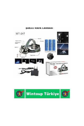 Profesyonel Kamp Balıkçı Deprem Güçlü Işık 8 Mod Yüksek Mesafeli Güçlü Kafa Lambası Çok Renkli