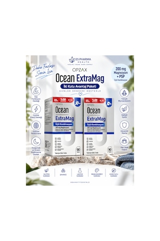 Plus Omega 3 50+50 Kapsül + Extramag Magnezyum 90+90 Tablet 2'li Set