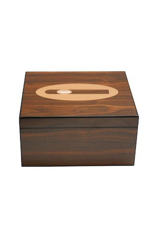 Premiumquality Polermo Kahverengi Sedir Humidor Puro Kutusu - Tr9639