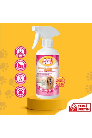 Pet White Evcil Hayvan Halı ve Koltuk Temizleyici Sprey 500 ML