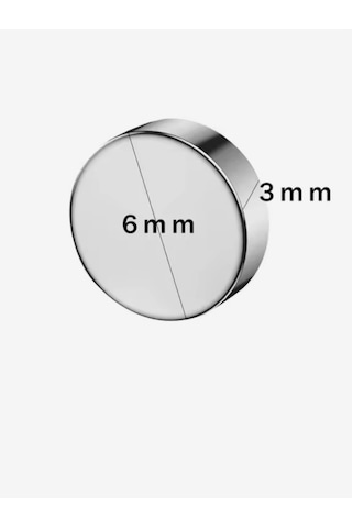 Mini Magnet Mıknatısı, 10 Adet 6mm 3mm, Buzdolabı Magnet Mıknatıs