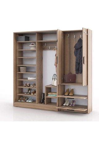 Abre Vm-300348 Dore Ceviz Vestiyer Portmanto Diğer