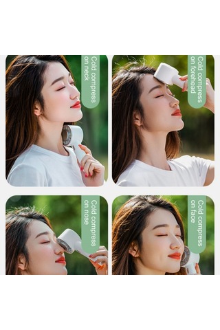 Wx-633 Yaz El Fanı 3 Hız Yarı İletken Soğuk Kompres Masa Fanı Lacivert