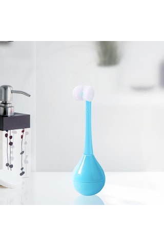 Dolıty Çocuklar Üç Taraflı Diş Fırçası Yenilik Mavi