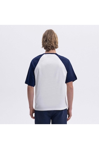 Ellesse Em009-2-sgr Bisiklet Yaka Erkek T-shirt - Beyaz / Gri