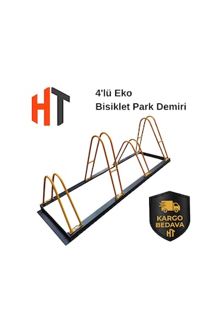 4'lü Bisiklet Park Yeri Ekonomik Çift Yönlü 140 X 40 Cm