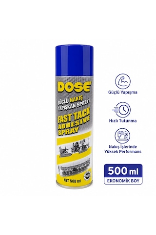 Dose 500ml Nakış Yapışkan Sprey 500 ML Dose 500ml Nakış Yapışkan Sprey 500 ML