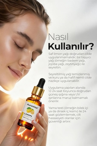 Limon Yağı 30 Ml %100 Saf Ve Doğal 30 ML