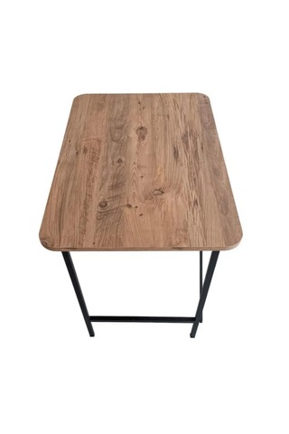 Orlando Metal Ayaklı Çalışma Ofis Bilgisayar Masası Ahşap Masa Kahverengi