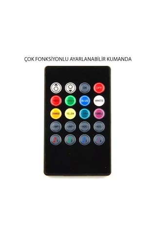 4 Parçalı Uzaktan Kumandalı Araç Içi Ayak Altı Ledi Atmosfer Işık