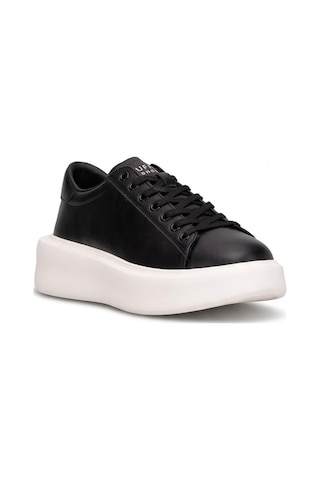 Lufian 111230328 Gage Erkek Hakiki Deri Klasik Sneaker Siyah Siyah