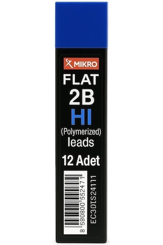 Mikro 2b-hi Polymer Kalem Ucu Flat Min 24 Adet