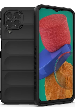 Newface Samsung Uyumlu Galaxy M33 Kılıf Optimum Silikon - Siyah Resimdeki