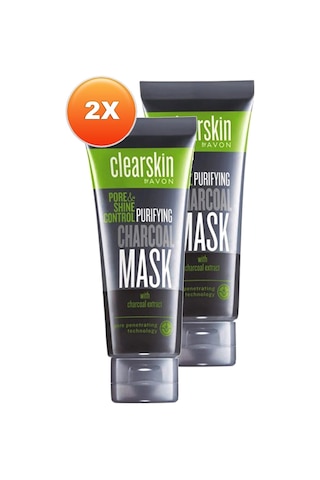 Avon Clearskin Pore Shine Kömür Maske 2 x 75 ML
