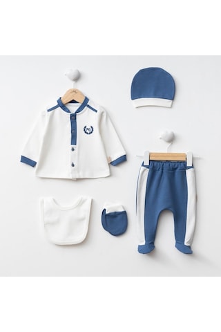 Ürünya Erkek Bebek Little King 5'li Set Lacivert
