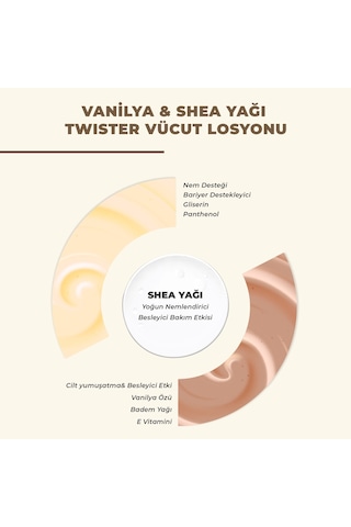 Dermokil Vanilya Shea Yağı Twister Vücut Losyonu 200 Ml