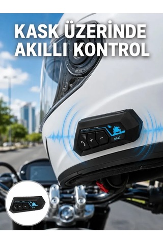 Bluetooth Kask Kulaklığı Intercom 5. 0 Bluetooth Android Ve İos Uyumlu Yeni Nesil 32659675