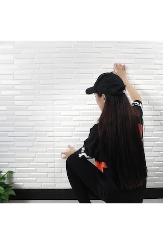 Nw55 Beyaz Opak Arkası Yapışkanlı Esnek Silinebilir Duvar Paneli