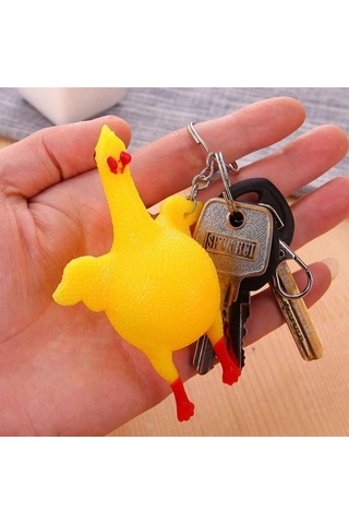 Ollevra Yumurtlayan Eğlenceli Tavuk Anahtarlık