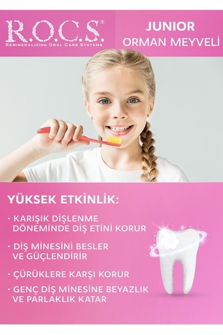 Rocs Junior 6-12 Orman Meyveli Özlü Diş Macunu 2 x 74 G