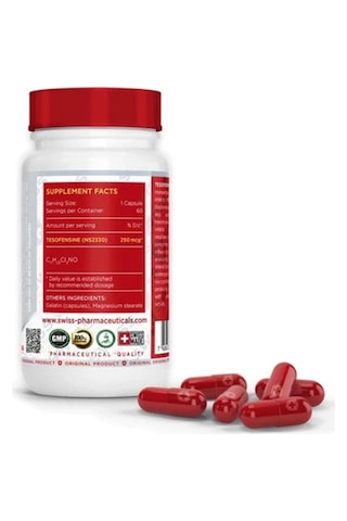 Swiss Tesofensine Appetite Control Weight Loss 250 Mcg 60 Caps Aromasız