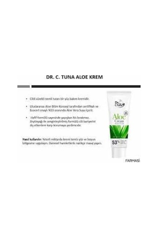 Farmasi Dr.C.Tuna Aloe Vera Krem 50 ML