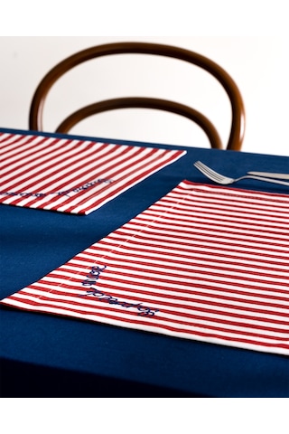 Madame Coco Rosane Amerikan Servis - Beyaz/kırmızı 8684427281222 Çok Renkli