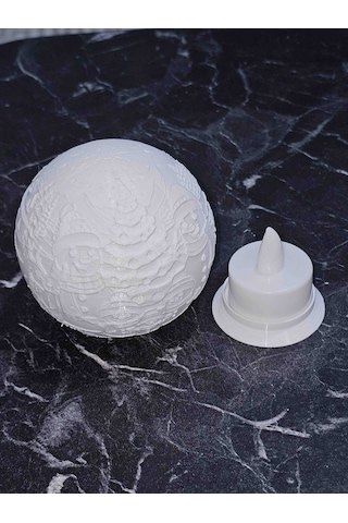 Yılbaşı Süsü Led Işıklı Küre Lamba - Dekoratif Yılbaşı Maketi Ve Süsü