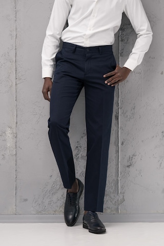 Notra Regular Fit Pamuklu Yan Cep Klasik Yazlık Gabardin Pantolon Lacivert