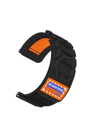 Goocamp Galaxy Uyumlu Watch 46mm Krd-112 22mm Orbital Örgülü Halat Tasarımlı Naylon Kumaş H