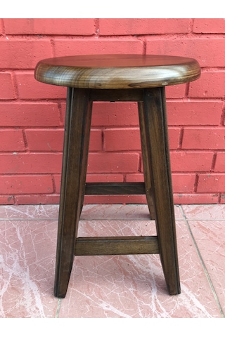 45 Cm Gürgen Ağacı Fırınlanmış Özel Kalite Bar Taburesi Tabure